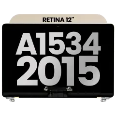 Complete LCD Display Assembly Compatible For MacBook Retina 12" (A1534 / Early 2015) (Used OEM Pull: Grade A) (Gold)
