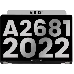 Complete LCD Display Assembly For MacBook Air 13" (A2681 / Mid 2022) (Used OEM Pull: Grade A) (Starlight)