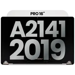 Complete LCD Display Assembly Compatible For MacBook Pro 16" (A2141 / Mid 2019) (Used OEM Pull: Grade B) (Silver)