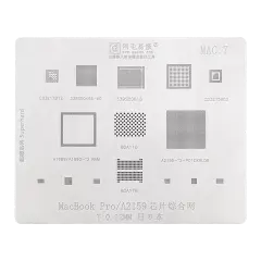 IC Comprehensive Stencil Compatible For MacBook Pro (A2159) (MAC 7)