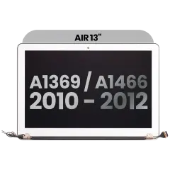 Complete LCD Display Assembly Compatible For MacBook Air 13" (A1369 / Late 2010 / Mid 2011) / (A1466 / Mid 2012) (Used OEM Pull: Grade A)
