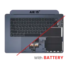Top Case Assembly With Battery And Keyboard Compatible For MacBook Air 15" (A2941 / Mid 2023) (US Keyboard) (Midnight)
