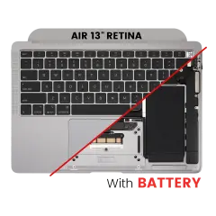 Top Case Assembly With Battery And Keyboard Compatible For MacBook Air 13" Retina (A2179 / Early 2020) (US Keyboard) (Space Gray)