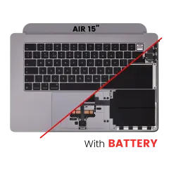 Top Case Assembly With Battery And Keyboard Compatible For MacBook Air 15" (A2941 / Mid 2023) (UK Keyboard) (Space Gray)