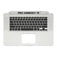 Top Case With Keyboard Compatible For MacBook Pro Unibody 15" (A1286 / Mid 2010 / Early 2011 / Late 2011 / Mid 2012) (US English) (Used OEM Pull: Grade B/C)