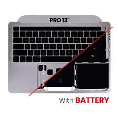 Top Case Assembly With Battery And Keyboard Compatible MacBook Pro 13" (A2289 / Early 2020) (US Keyboard) (Space Gray)