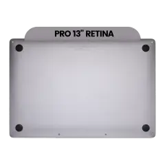 Bottom Case Compatible For MacBook Pro 13" (A1708 / Late 2016 / Mid 2017) (Used OEM Pull: Grade B/C) (Space Gray)