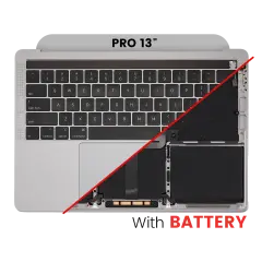 Top Case Assembly (With Battery And Keyboard) Compatible For MacBook Pro 13" (A2159 / Mid 2019) (US English) (Space Gray)