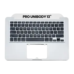 Top Case With Keyboard Compatible For MacBook Unibody 13" (A1278 / Mid 2009 / Mid 2010) (US English) (Used OEM Pull: Grade B)