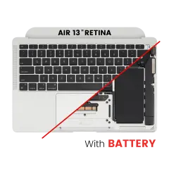 Top Case Assembly With Battery And Keyboard For MacBook Air 13" A2337 (2020) (Silver) (US Keyboard)