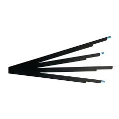 Display Bottom Glass Bezel Strip (Without Logo) Compatible For MacBook Pro 16" (A2141 / Mid 2019) (9 Pack)