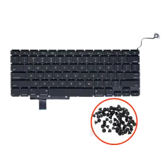 Keyboard + Backlight + Screw (US) Compatible For MacBook Pro Unibody 17" (A1297 / Early 2009 / Mid 2009 / Mid 2010 / Early 2011 / Late 2011)