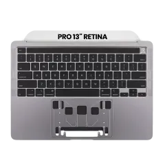 Top Case Assembly With Battery And Keyboard Compatible MacBook Pro 13" (A2289 / Early 2020) (US Keyboard) (Used OEM Pull: Grade B/C) (Space Gray)