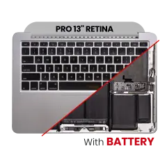 Top Case Assembly With Battery And Keyboard Compatible For MacBook Pro 13" Retina (A1502 / Late 2013 / Mid 2014) (US Keyboard) (Used OEM Pull: Grade New)