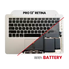 Top Case Assembly With Battery And Keyboard Compatible For MacBook Pro 13" Retina (A1502 / Early 2015) (US Keyboard) (Used OEM Pull: Grade New)