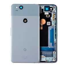 Back Housing W/ Small Components Pre-Installed Compatible For Google Pixel 2 (Genuine OEM) (Kinda Blue)