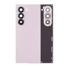 Back Cover Glass With Camera Lens For Samsung Galaxy Z Fold 6 5G (Aftermarket Plus) (Pink)