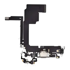 Charging Port Flex Cable Compatible For iPhone 15 Pro (Aftermarket Plus) (Natural Titanium)