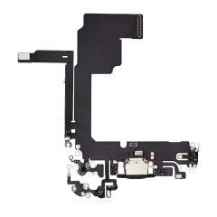 Charging Port Flex Cable Compatible For iPhone 15 Pro (Aftermarket Plus) (Blue Titanium)