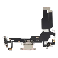 Charging Port Flex Cable Compatible For iPhone 15 (Aftermarket Plus) (Pink)
