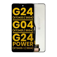 LCD Assembly Without Frame Compatible For Motorola Moto G24 (XT2423 / 2024) / G04 (XT2421 / 2024) / G24 Power (XT2425-1 / 2024) (Refurbished) (All Colors)