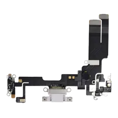 Charging Port Flex Cable Compatible For iPhone 14 (Used OEM Pull) (Purple)