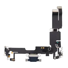 Charging Port Flex Cable Compatible For iPhone 14 Plus (Used OEM Pull) (Midnight)