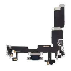 Charging Port Flex Cable Compatible For iPhone 14 Plus (Aftermarket Plus) (Midnight)