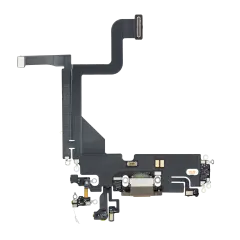 Charging Port Flex Cable Compatible For iPhone 13 Pro (Premium) (Gold)