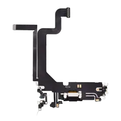 Charging Port Flex Cable Compatible For iPhone 14 Pro Max (Aftermarket Plus) (Space Black)
