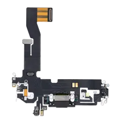 Charging Port Flex Cable Compatible For iPhone 12 / 12 Pro (Aftermarket Plus) (Graphite)