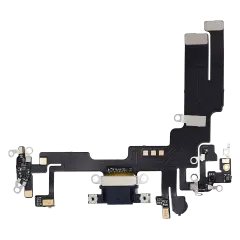 Charging Port Flex Cable Compatible For iPhone 14 (Aftermarket Plus) (Midnight)