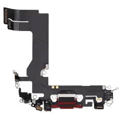 Charging Port Flex Cable Compatible For iPhone 13 Mini (Used OEM Pull) (Red)