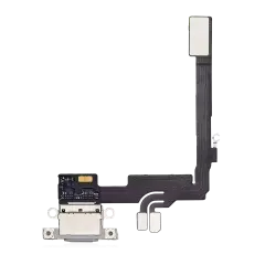 Charging Port Flex Cable For iPhone 16 Pro (Premium) (White Titanium)