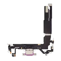 Charging Port Flex Cable Compatible For iPhone 16 (Premium) (Pink)