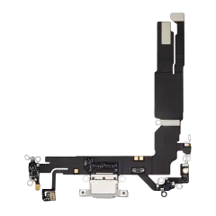 Charging Port Flex Cable Compatible For iPhone 16 (Premium) (White)