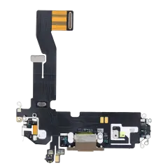 Charging Port Flex Cable Compatible For iPhone 12 Pro (Used OEM Pull) (Gold)