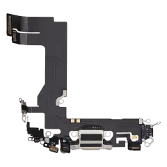 Charging Port Flex Cable Compatible For iPhone 13 Mini (Used OEM Pull) (Starlight)