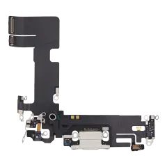 Charging Port Flex Cable Compatible For iPhone 13 (Used OEM Pull) (Starlight)
