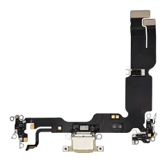 Charging Port Flex Cable Compatible For iPhone 15 Plus (Premium) (Yellow)