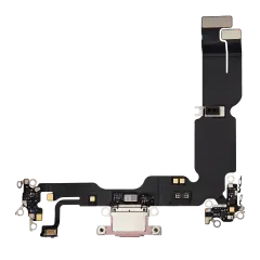 Charging Port Flex Cable Compatible For iPhone 15 Plus (Premium) (Pink)