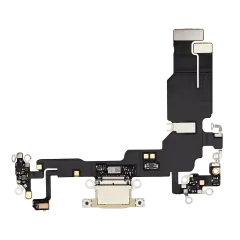 Charging Port Flex Cable Compatible For iPhone 15 (Premium) (Yellow)