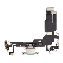 Charging Port Flex Cable Compatible For iPhone 15 (Premium) (Green)