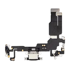 Charging Port Flex Cable Compatible For iPhone 15 (Premium) (Black)