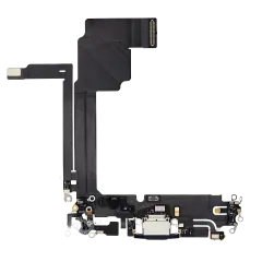 Charging Port Flex Cable Compatible For iPhone 15 Pro Max (Premium) (Blue Titanium)