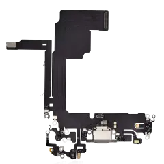 Charging Port Flex Cable Compatible For iPhone 15 Pro (Premium) (Natural Titanium)