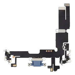 Charging Port Flex Cable Compatible For iPhone 14 Plus (Aftermarket Plus) (Blue)