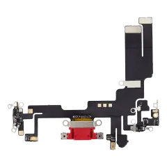 Charging Port Flex Cable Compatible For iPhone 14 (Aftermarket Plus) (Red)