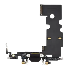 Charging Port Flex Cable Compatible For iPhone SE (2020) (Premium) (Black)