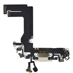 Charging Port Flex Cable Compatible For iPhone 13 Mini (Aftermarket Plus) (Starlight)